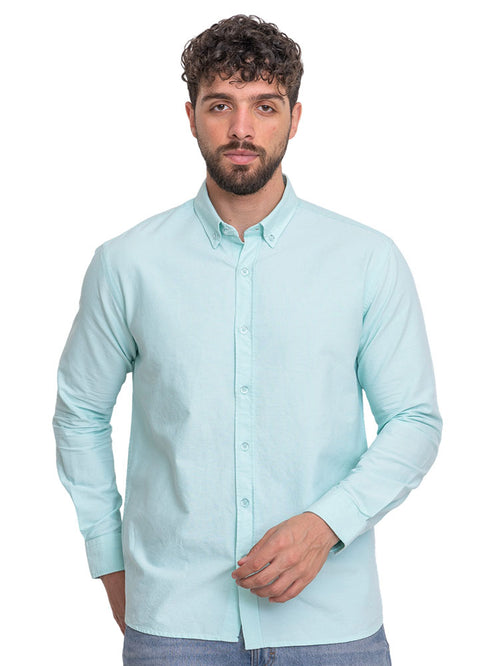 Aqua Oxford Shirt